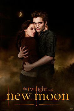 the twilight saga new moon movie poster with robert patties and rose depple