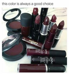 Yay, fall is finally upon us ! Winter Make-up, Dark Lipstick, Lip Art, Makeup Goals, Makati, Cute Makeup, Aesthetic Makeup, العناية بالشعر