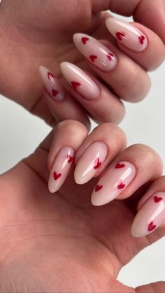 Heart Nail Designs, February Nails, Nail Swag, Minimalist Nails, Heart Nails, Fire Nails, Chic Nails, Valentine's Day Nails, Valentines Nails