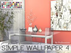 Sims 4 Flower Wall Cc, Mm Furniture, Cc Wallpaper, Sims Download, Sims 4 Clutter, Simple Wallpaper, Sims 4 Mm Cc