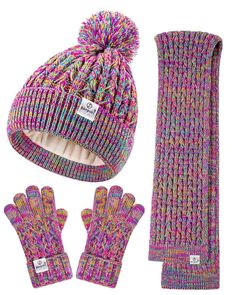 PRICES MAY VARY. 【Keep Your Kid's Warmth&Style】Our Kids winter trio - a toddler winter hat, toddler gloves, and kids scarf - offers coziness and charm. The snug toddler beanie boasts playful pompom, while the well-knit kids scarf and fleece-lined toddler gloves secure the neck, ears, and hands against the cold. Its adorable aesthetics will undoubtedly appeal to your little ones, encouraging them to stay warm all day. 【Uncompromised Comfort &Quality】Fabricated from high-grade acrylic fibers, our Toddler Winter Hat, Kids Winter Hat, Toddler Gloves, Toddler Beanie, Girls Winter Hats, Beanie With Pom, Kids Winter Hats, Kid Gloves, Toddler Winter