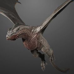 an image of a dragon flying in the air