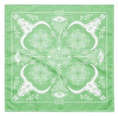 "Introducing our \"Wandering in Sage\" Bandana - a versatile and enchanting accessory that perfectly embodies the essence of Gothic Boho Western style. This luxurious bandana is designed to make a statement, whether you're roaming through vast desert landscapes or embracing the mystique of a moonlit night. Each bandana is crafted from a high-quality, lightweight, and breathable polyester fabric, providing a soft and comfortable experience for the wearer. The rich, sage green color palette featur Green Bohemian Bandana For Festivals, Cowgirl Goth, Cowgirl Bandana, Goth Cowgirl, Mode Coachella, Goth Western, Western Bandana, Western Goth, Gothic Boho