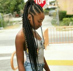 Ponytails Hairstyles, Long Cornrows, Cornrow Ponytail, American Hairstyles