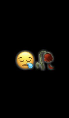 two different emoticions with one crying and the other looking at something in the dark