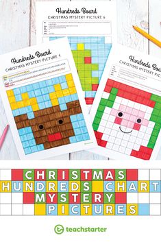 three christmas themed printables for children to use on their homeschool projects