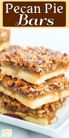 Pecan Pie Bars Best Pecan Pie Bars, Gooey Pecan Pie, Pecan Bars Recipe, Pie Bars Recipe, Pecan Pie Bars Recipe, Slow Cooker Creamed Corn, Southern Pecan Pie, Best Pecan Pie, Pantry Recipes