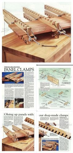 an article in the woodworker's manual shows how to make wooden clamps