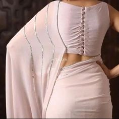 Saree Jacket Designs, Simple Saree Designs, Backless Blouse Designs