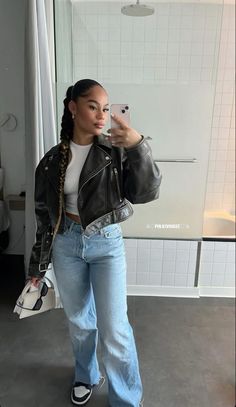 Drip Outfits Women, Black Leather Jacket Outfit, Zara Leather Jacket, Outfit Zara, Zara Outfit, Leather Jacket Outfits, Zara Fashion, Fashion Mistakes