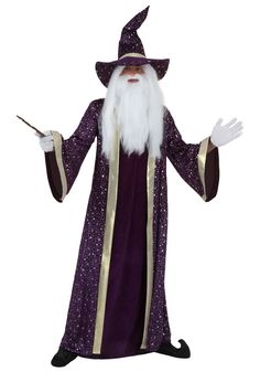 a wizard with long white hair and beard is standing in front of a white background