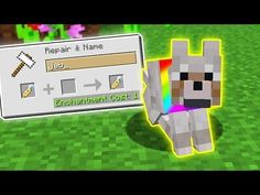 an image of a minecraft animal with the name repair and name on it