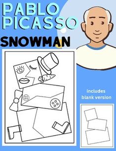 an adult coloring book with the title, snowman includes blank version and color - by - number instructions