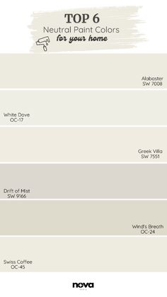 the top 6 neutral paint colors for your home and what to use them in their design