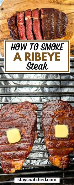 Ribeye Cap Steak, Cap Steak, Smoker Grill Recipes, Easy Smoker Recipes, Rosemary Butter, Bbq Smoker Recipes, Smoker Recipes Electric, Pellet Smoker Recipes, Traeger Grill Recipes