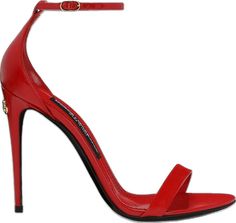 Leather Sandals, Dolce And Gabbana, Sandals, Red, Leather