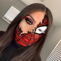 Horror Smink, Superhero Makeup, Spiderman Makeup, Crazy Halloween Makeup, Holloween Makeup, Halloween Makeup Diy