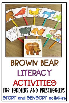 brown bear library activities for toddlers and preschoolers to help them learn how to read