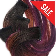 purple and copper ombre hair Root Smudge, Root Color, Purple Highlights, Color Melting, Remy Human Hair Extensions, 100 Remy Human Hair, Heat Styling Products, Remy Human Hair, Ombre Hair