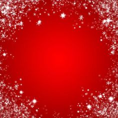 a red background with white snowflakes and stars in the middle, all around it