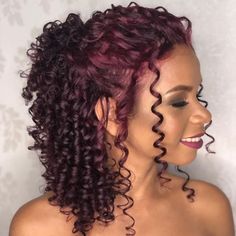 Uk Hairstyles, Dyed Curly Hair, Red Curly Hair, Colored Curly Hair, Short Curly Wigs, Curly Girl Hairstyles, Penteado Cabelo Curto