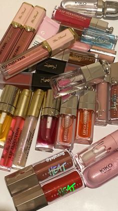 Lipgloss Collection, Lips Essentials, Trending Makeup, Lip Gloss Collection, Makeup Haul, Beauty Natural Products, Emo Makeup