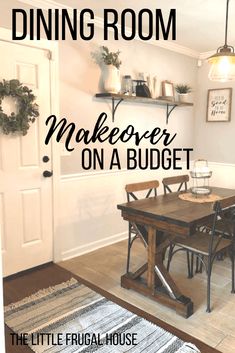 dining room makeover on a budget the little frugal house