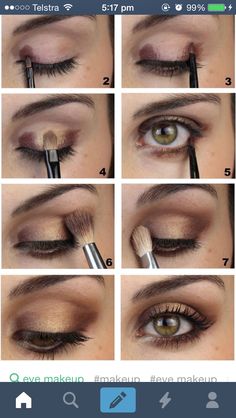 Beginners Eye Makeup, Eyebrow Makeup Tips, Eye Makeup Techniques, Make Up Tutorial, Makeup Tutorial Eyeshadow, Eye Makeup Pictures, Eye Makeup Steps, Natural Make Up