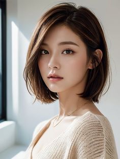 Asian Hair Bob, Japanese Short Hair, Thick Hair Cuts, Korean Short Hair, Asian Short Hair, Asian Hair, Long Hair Women