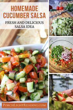 homemade cucumber salsa with fresh and delicious salsa ideas for salads or side dishes