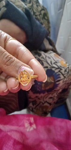 Lakshmi Finger Ring Gold, Gold Rings In 2 Grams For Women, 2.5 Grams Gold Necklace, 3 Grams Gold Rings For Women, Laxmi Devi Gold Rings For Women, Lakshmi Devi Rings Gold Women