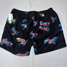 Burnside Swim Board Shorts Men’s Size Xl Black Pocketed Shorts For Beach Season, Black Beach Shorts With Pockets, Black Swim Trunks With Pockets For Vacation, Casual Black Swim Trunks For Beach Season, Black Beach Bottoms With Pockets, Black Bottoms With Pockets For Beach Season, Casual Black Short Swim Trunks, Athletic Dress, Mens Boardshorts