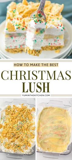 how to make the best christmas lush recipe with cake and frosting in it