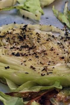 a close up of a plate of food with lettuce