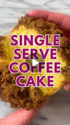 Kathleen ~ Easy, Everyday Recipes on Instagram: "SINGLE SERVE COFFEE CAKE ☕️ Follow @KathleensCravings for more single serve recipes and grab the recipe below! ⬇️ 

Ramekin Size -  I used one large (7-10 ounces and ~3.5-4 inches wide) ramekin but you can use a bigger ramekin or two smaller ramekins and just adjust the bake time. 

Serves 1-2 people.

Batter
* 1 tablespoon unsalted butter, softened
* 2 tablespoons white sugar
* 1 egg yolk
* 1/4 teaspoon vanilla extract
* 1 tablespoon sour cream
* 1 tablespoon milk, I used whole milk but you can use non fat/low fat
* 5 tablespoons all purpose flour, or 1/4 cup + 1 tablespoon
* 1/4 teaspoon baking powder
* 1/8 teaspoon kosher salt

Streusel Topping
* 2 tablespoons all-purpose flour
* 2 tablespoons packed brown sugar, light or dark
* 1/4 teasp 2024 Single, Perfect Pumpkin Seeds, Single Serve Recipes, Single Serve Cookie, Wet Batter, Pumpkin Coffee Cake, Rubber Spatula, Pumpkin Coffee Cakes, Single Serve Desserts