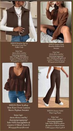 Trendy outfit ideas from SHEIN.com Fall Shein Outfit Ideas, Outfit Ideas From Shein, Shein Outfit Ideas, Fall Dress Trends, Outfit Collection, Trendy Outfit Ideas, Retro Style Dress