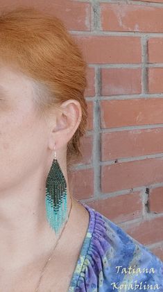 These handmade earrings are made of high-quality Czech beads and strong synthetic thread. They are elegant, fashionable, and highly versatile, suitable for everyday wear. Color: mix green,mint ,herbal. There may be some color discrepancies which is due to the different monitor settings 100% hand made with love! Measurements: Length-about 11.5cm (4.33 inch) Width -about 2.5 cm (1 inch) Materials: Sterling silver components Czech glass beads Strong bead weaving thread Green Dangle Chandelier Earrings For Summer, Handmade Green Chandelier Earrings For Summer, Summer Green Dangle Chandelier Earrings, Green Handmade Tassel Dangle Earrings, Handmade Green Tassel Dangle Earrings, Adjustable Handwoven Green Beaded Earrings, Green Handwoven Summer Earrings, Green Handwoven Beaded Dangle Earrings, Green Handwoven Dangle Beaded Earrings