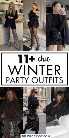 Winter Sparkly Dress, New Year’s Eve Outfit Winter, Winter Go Out Outfits, Cocktail Winter Outfits For Women, Elegant Nye Outfit, February Party Outfits, Christmas Party Outfits 2025, Christmas Party Outfits 2024 Women, 21st Birthday Outfit Ideas Winter