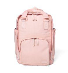 Cama (M) Pale Pink - Pacific Mason Casual Everyday Weekender Backpack, Casual Standard Backpack Diaper Bag, Casual Everyday Diaper Backpack, Casual Rectangular Weekender Bag For Everyday, Versatile Bag With Soft Interior, Versatile Everyday Bag With Soft Interior, Travel Shoulder Bag With Soft Interior, Casual Soft Bags For Everyday Use, Rectangular Bags With Soft Interior For Everyday Use