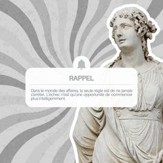 an image of a statue with the word rappel in it's speech bubble