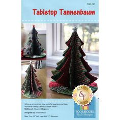 an advertisement for a table top christmas tree