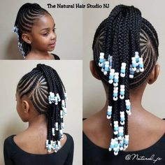 Kids Braided Mohawk, Mohawk Cornrow Hairstyles, Tia Hair, Cornrow Mohawk, Kids Cornrows, Hairstyles With Beads, Braided Mohawk, Braided Mohawk Hairstyles, Toddler Braided Hairstyles