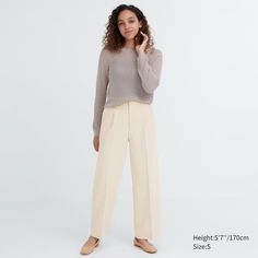 Wide-Fit Pleated Pants | UNIQLO US Uniqlo Japan, Uniqlo Pants, Clothing Staples, Wide Trousers, Uniqlo Women, Work Style, Wide Leg Linen Pants, Vetements T Shirt, Pantalon Large