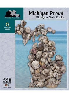 the michigan state is covered in sea shells