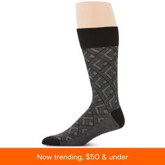 in stock Black Business Socks For Winter, Fitted Black Business Socks, Black Formal Winter Socks, Formal Black Winter Socks, Perry Ellis, Dress Socks, Diamond Pattern, Casual Dress, Pick Up