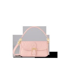 LOUIS VUITTON® - Nano Diane - Pink Opale Louis Vuitton Women Bag, Louis Vuitton New Bags, Pink Designer Bags, Sac Louis Vuitton, Louis Vuitton Women, Evening Style, Louis Vuitton Pink, Trunk Bag, Popular Bags