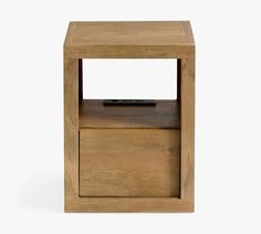 Cayman Charging Nightstand (16") | Pottery Barn Charging Nightstand, Orchard Tree, Wood Kiln, Board Shop, Mark And Graham, Williams Sonoma Home, Kiln Dried Wood, Solid Mango Wood, Household Cleaners