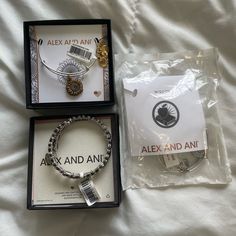 Alex And Ani Bracelet Bundle! All In New Great Condition. - Sunflower Bracelet - Wisdom Bracelet - Romance Heart Bracelet Adjustable Gray Jewelry, Sunflower Bracelet, Alex And Ani Bracelets, Alex And Ani, Heart Bracelet, Sunflower, Bundles, Romance, Women Accessories