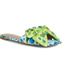 Brand New In Box Blue Summer Party Sandals, Summer Party Blue Sandals, Betsey Johnson Shoes, Blue Sandals, Slide Sandals, Betsey Johnson, Women's Shoes Sandals, Shoes Sandals, Blue Green