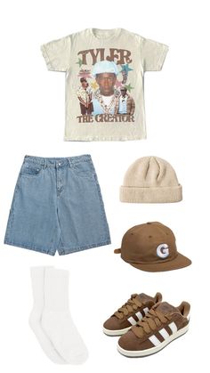 Tyler, The Creator 🦫 Tyler The Creator Concert, Consert Outfits, Tyler The Creator Outfits, Celebrity Inspired Outfits, Outfit Inspo Casual, Concert Fits, Cool Fits, School Fits, Tyler The Creator